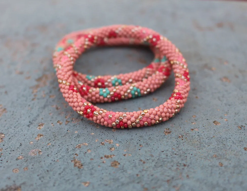 Hippie Peach Roll On Bracelet