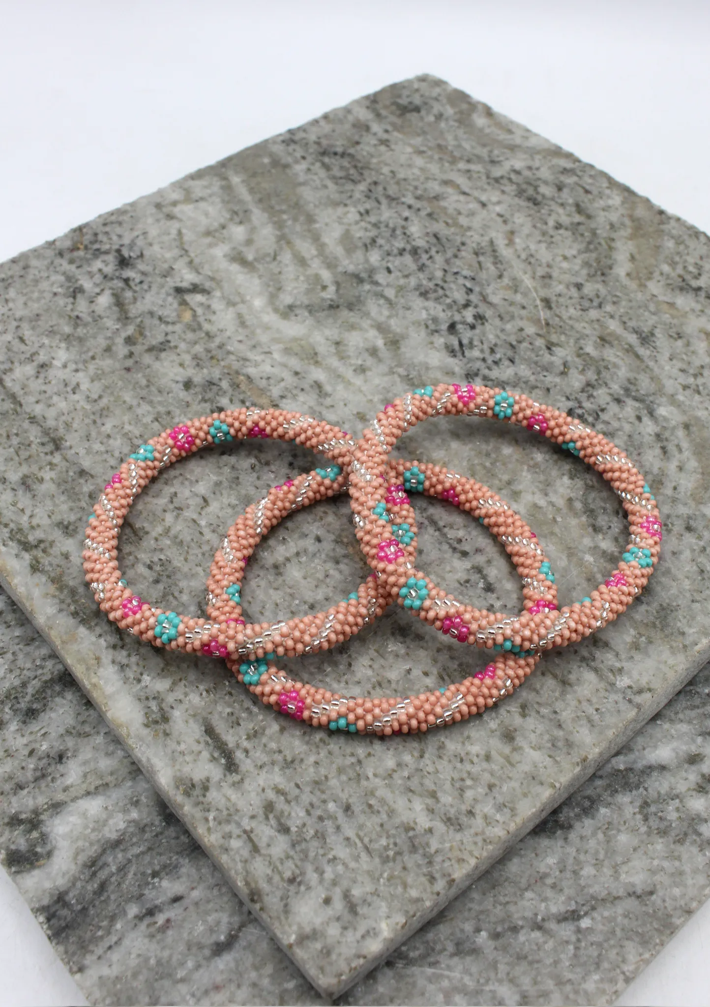 Hippie Peach Roll On Bracelet