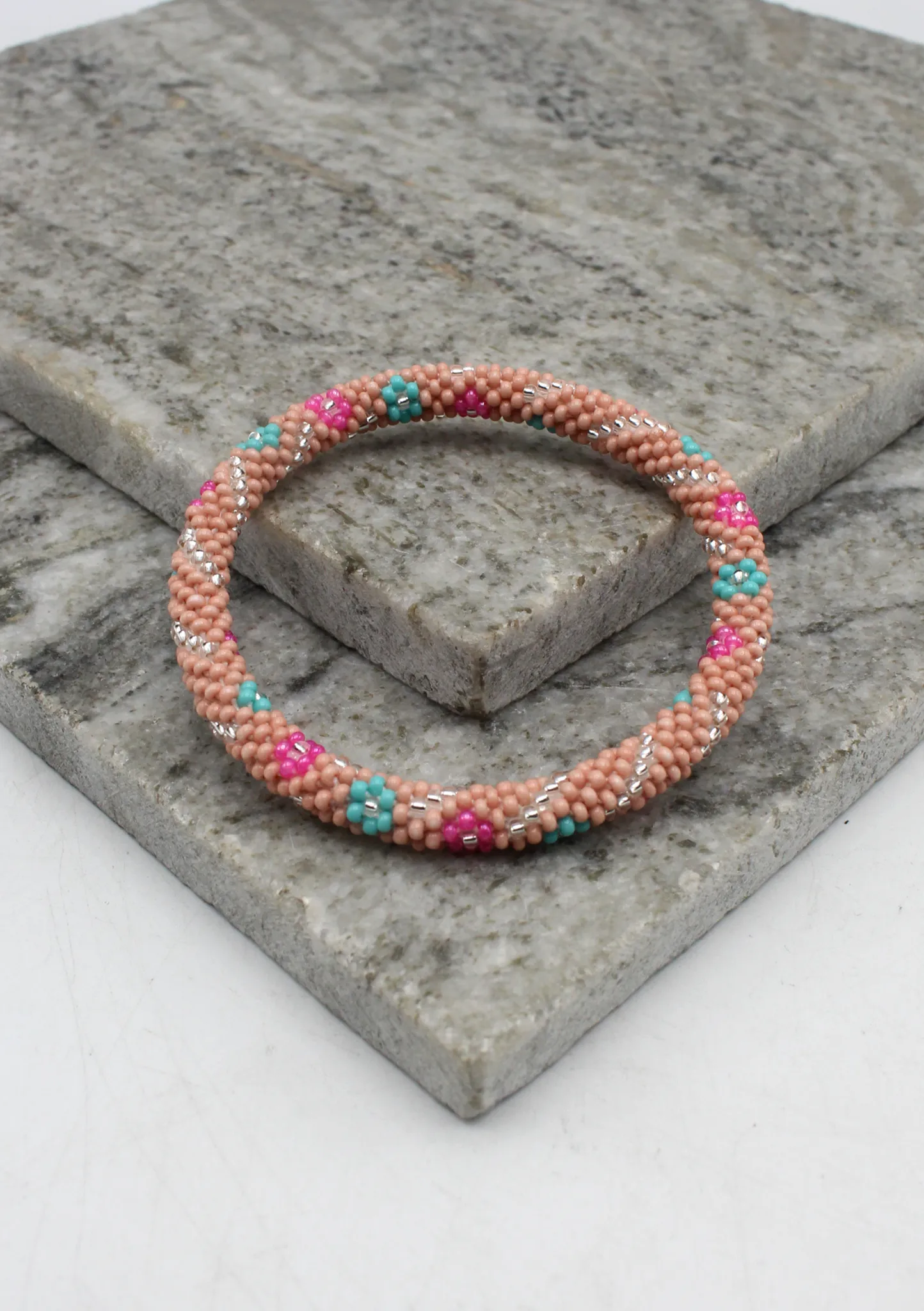 Hippie Peach Roll On Bracelet