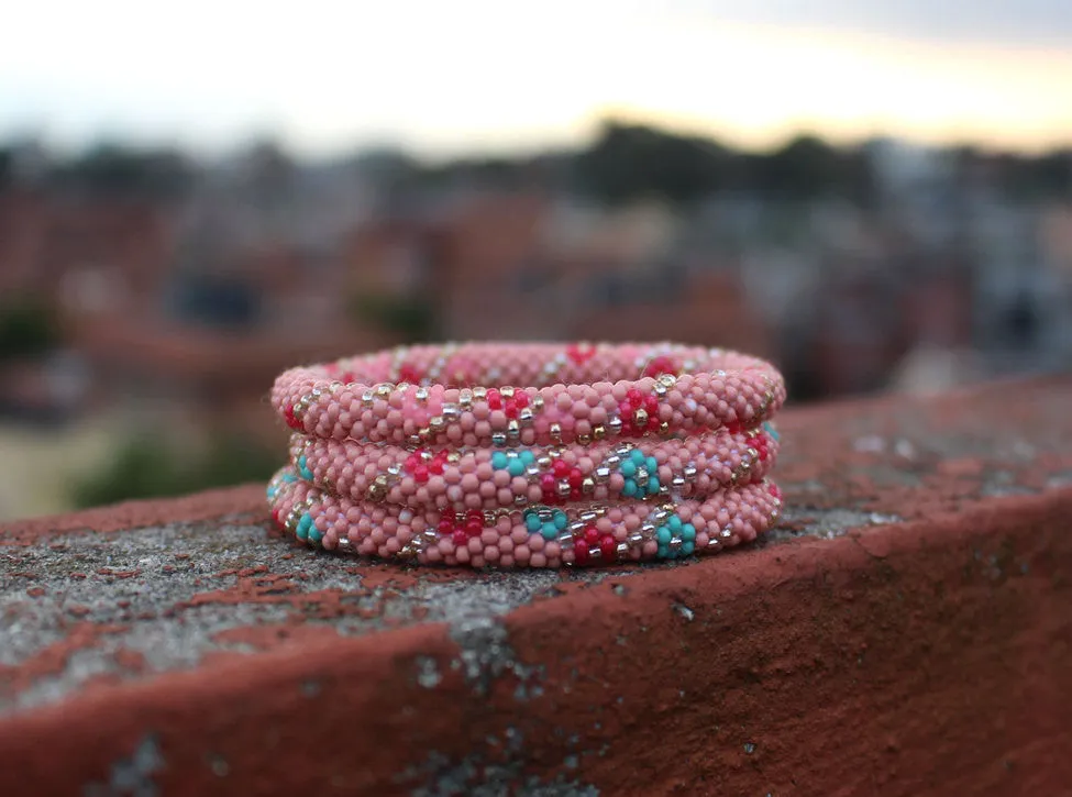 Hippie Peach Roll On Bracelet