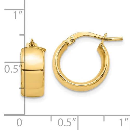 Leslie's 14K 6mm High Polished Hoop Earrings