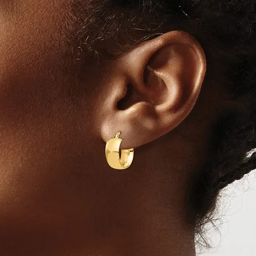 Leslie's 14K 6mm High Polished Hoop Earrings
