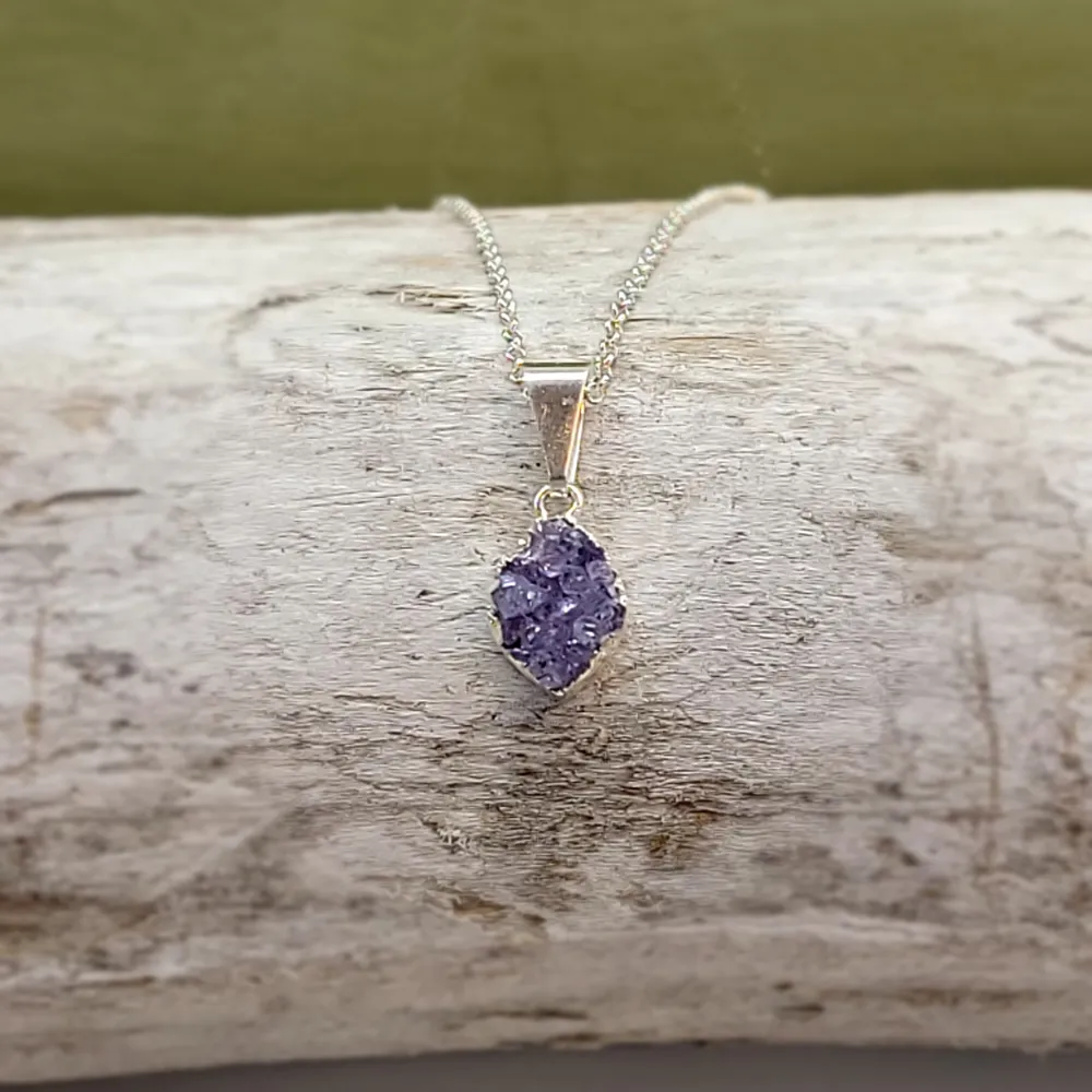 Marquis Druzy Sterling Silver Necklace