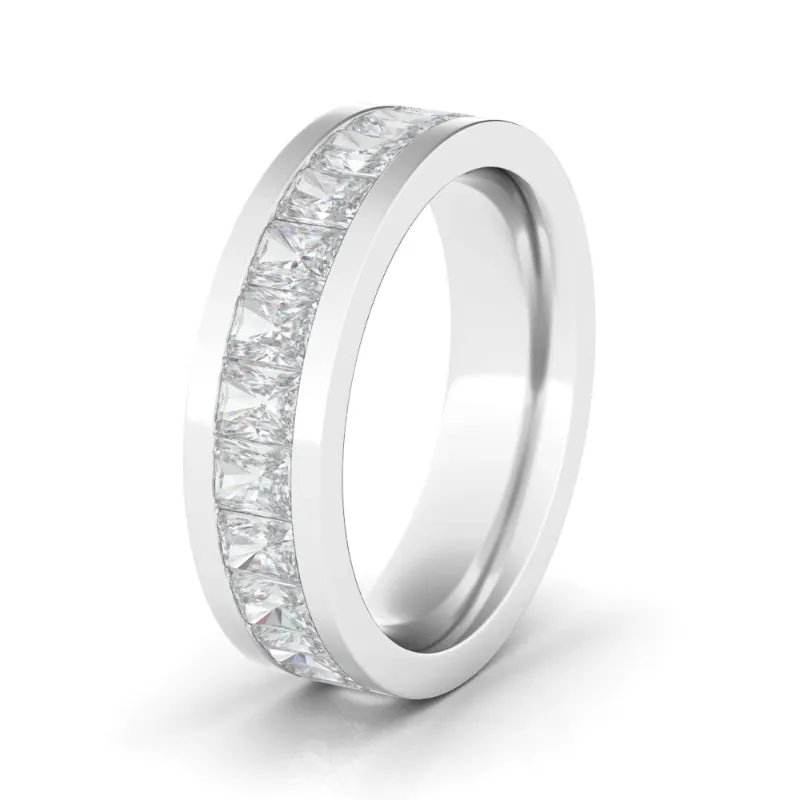 Men's Radiant Cut Diamond Eternity Band