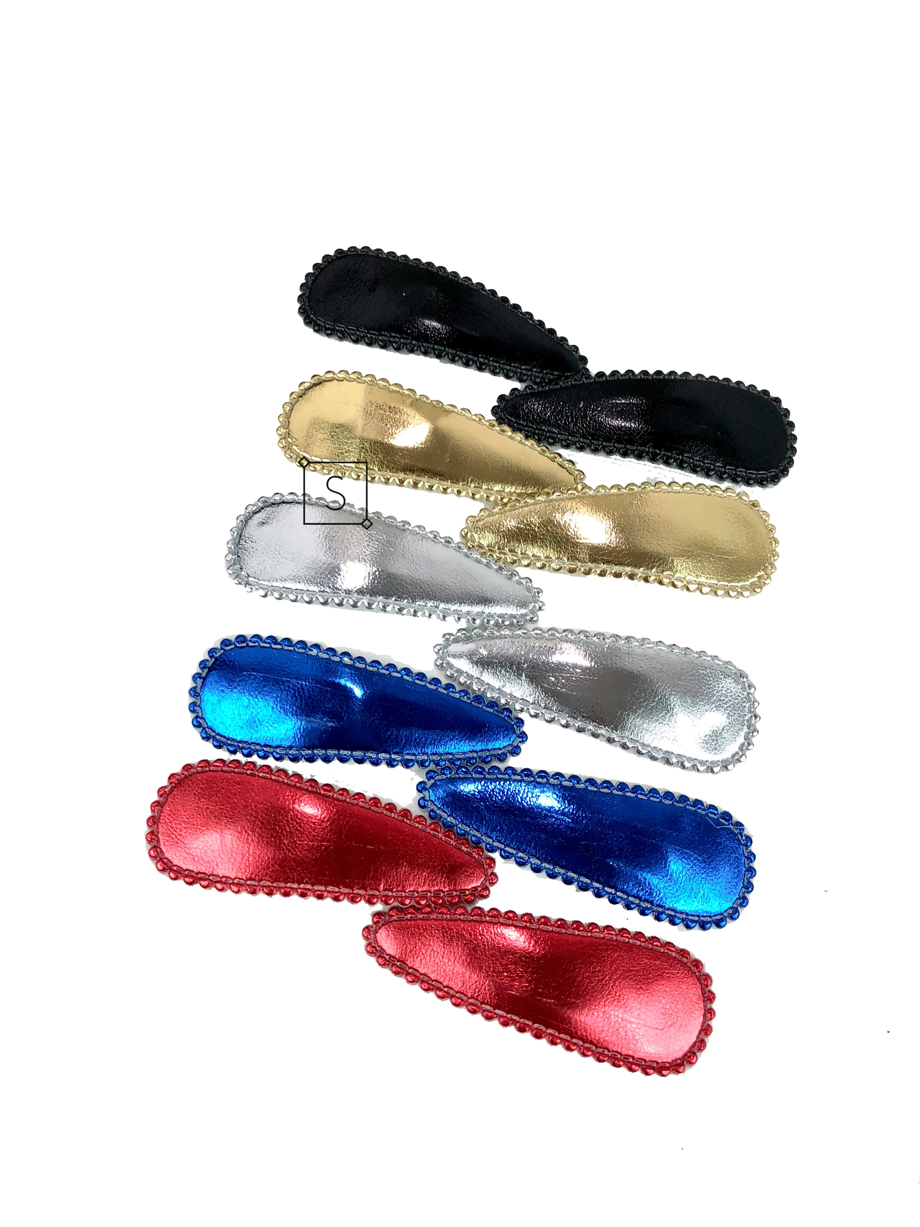 Metallic Scalloped Barrette