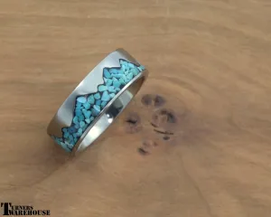 Mountain Inlay Titanium Ring Core