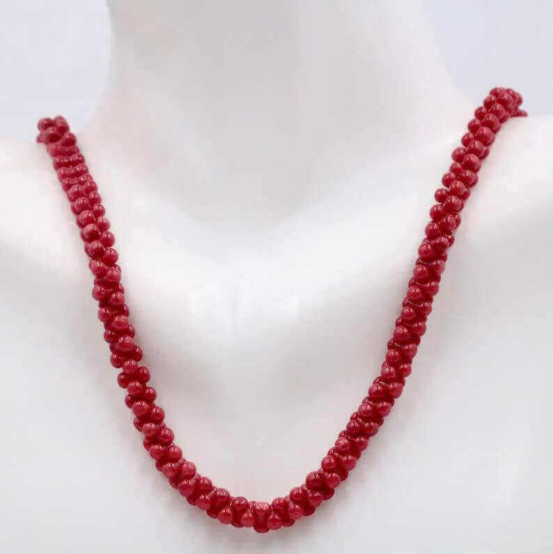 Natural Coral Beads Coral Necklace Italian Coral beads Red Coral Beads Antique Coral Beads Natural Coral Bead Necklace 6x2mm,16" SKU:113156