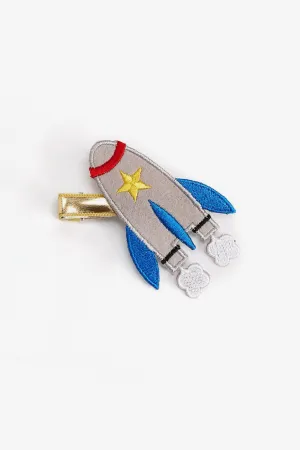 Ooahooah Rocket Ship Girls Hair Clip