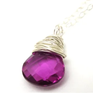 Pink Quartz Necklace