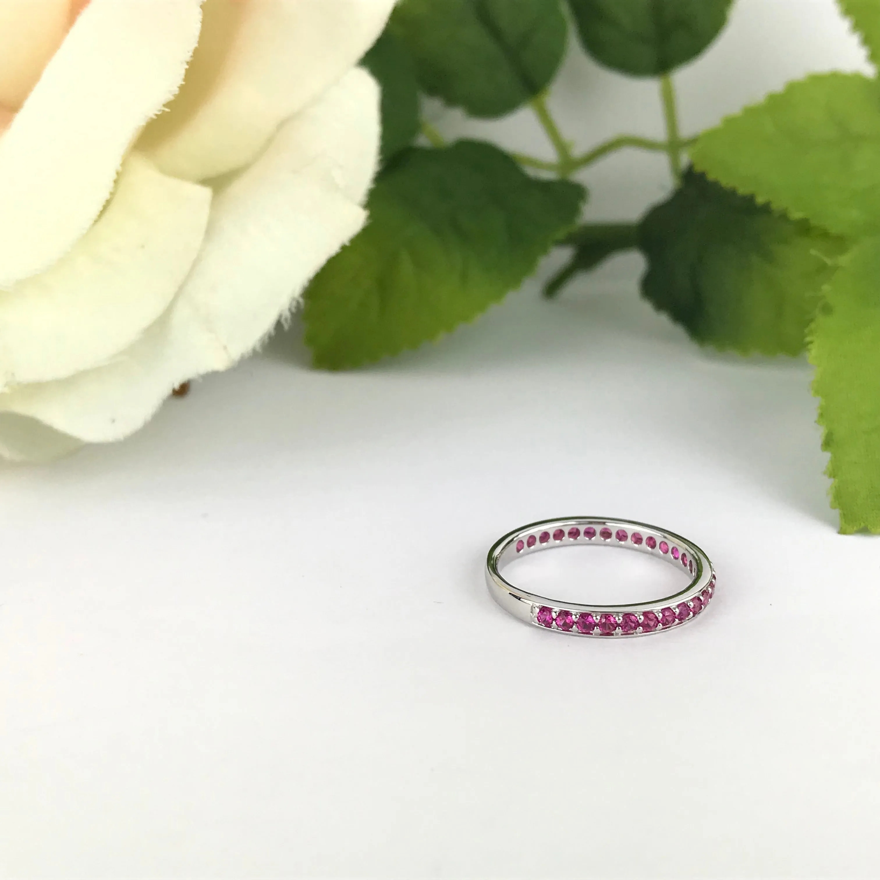Pink Sparkle Stack Ring - SR1417