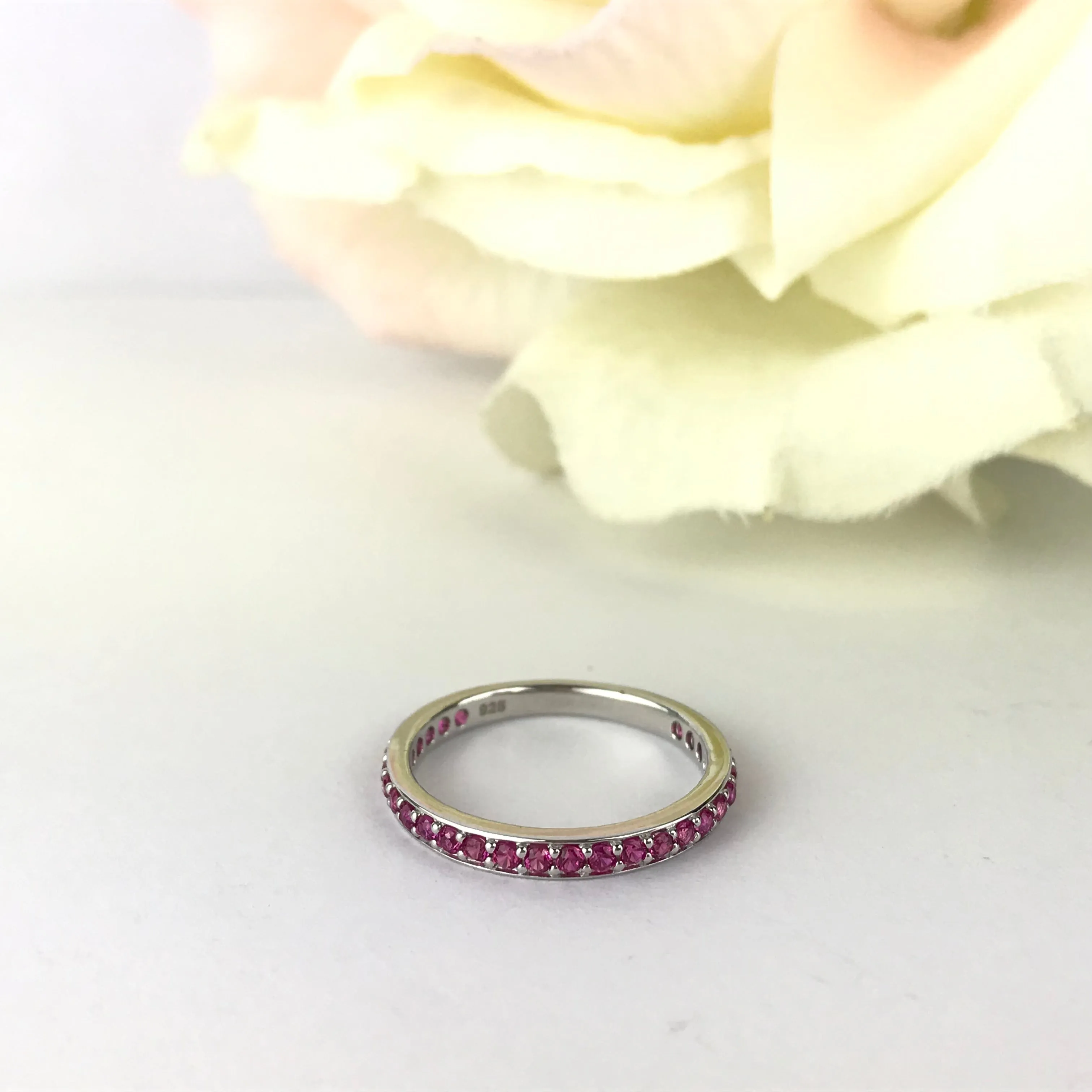 Pink Sparkle Stack Ring - SR1417