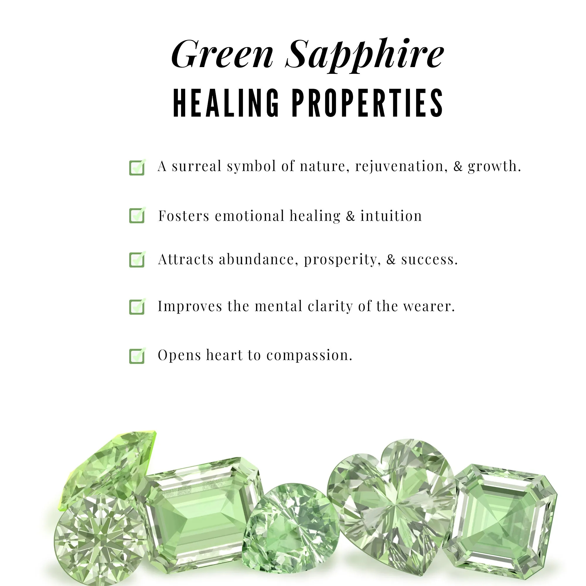 Real Green Sapphire and Diamond Criss Cross Promise Ring