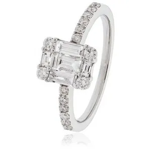 Rectangular Solitaire .90ct