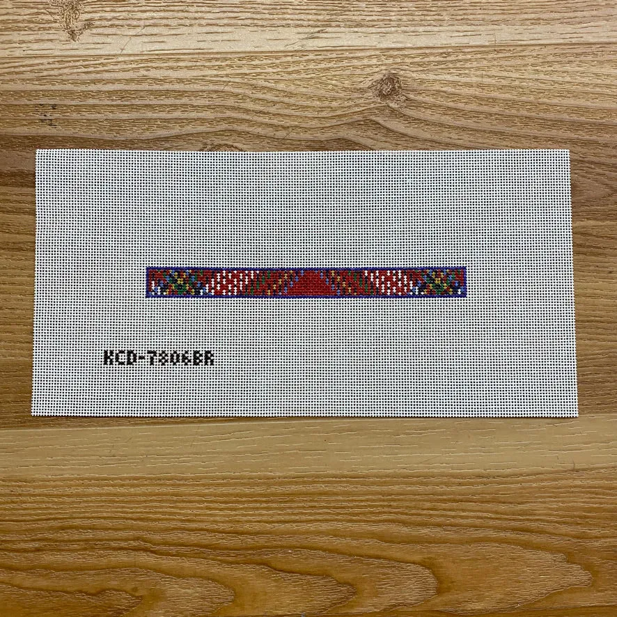 Red Tartan Short Barrette Canvas