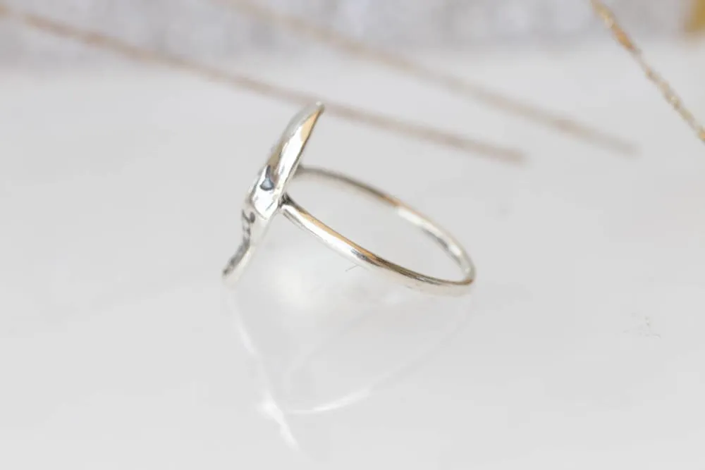 SILVER SKULL RING