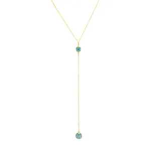 Sky Blue Quartz Lariat