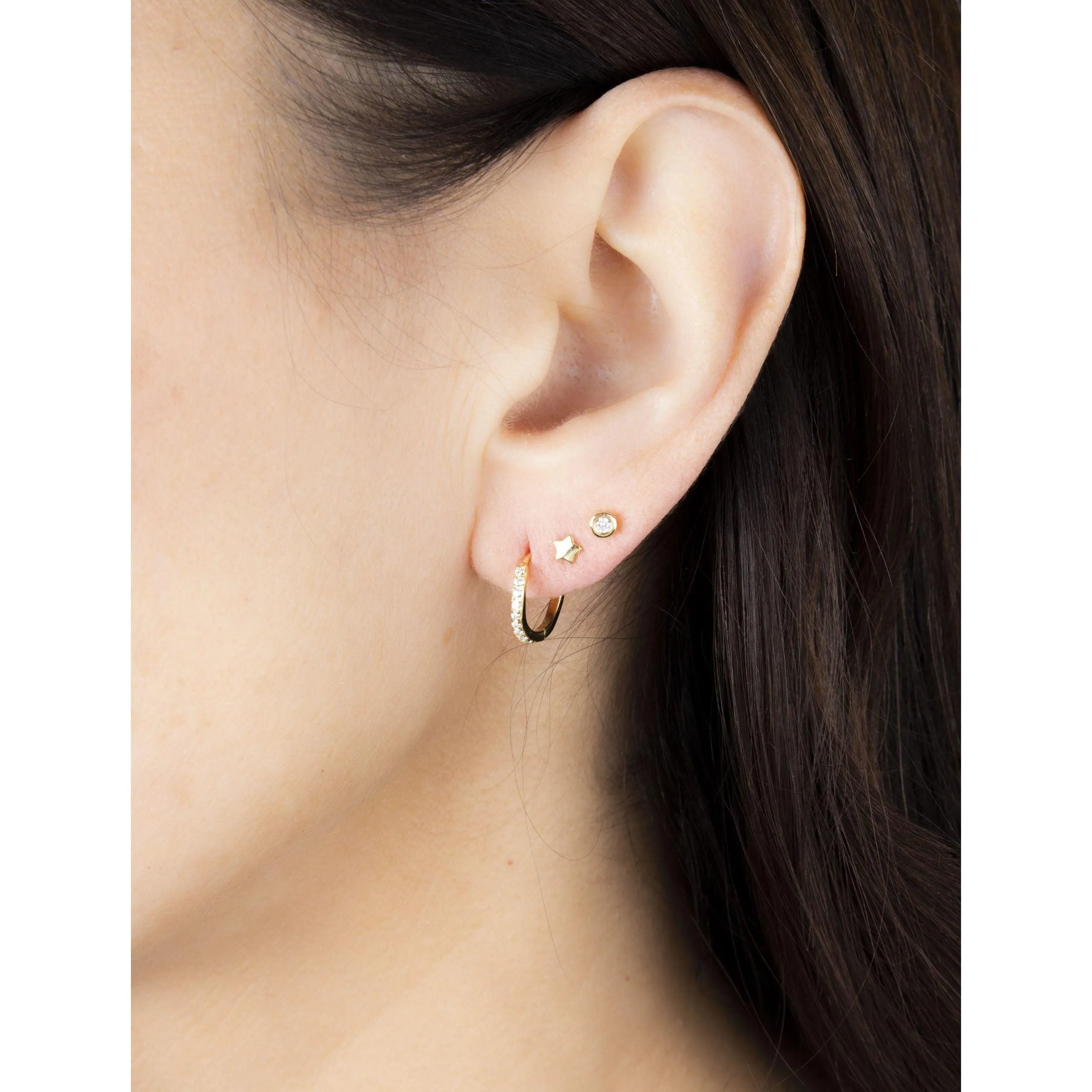 Small Dory Hoops Gold