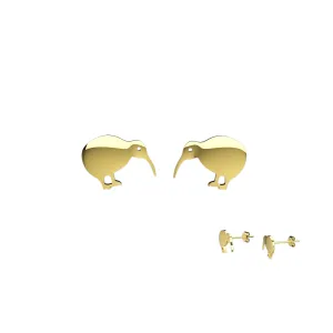 Stud With Kiwi Bird Ear Jewelry