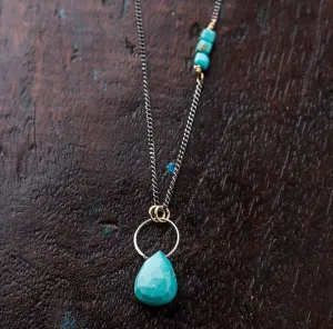 Turquoise Drop Necklace