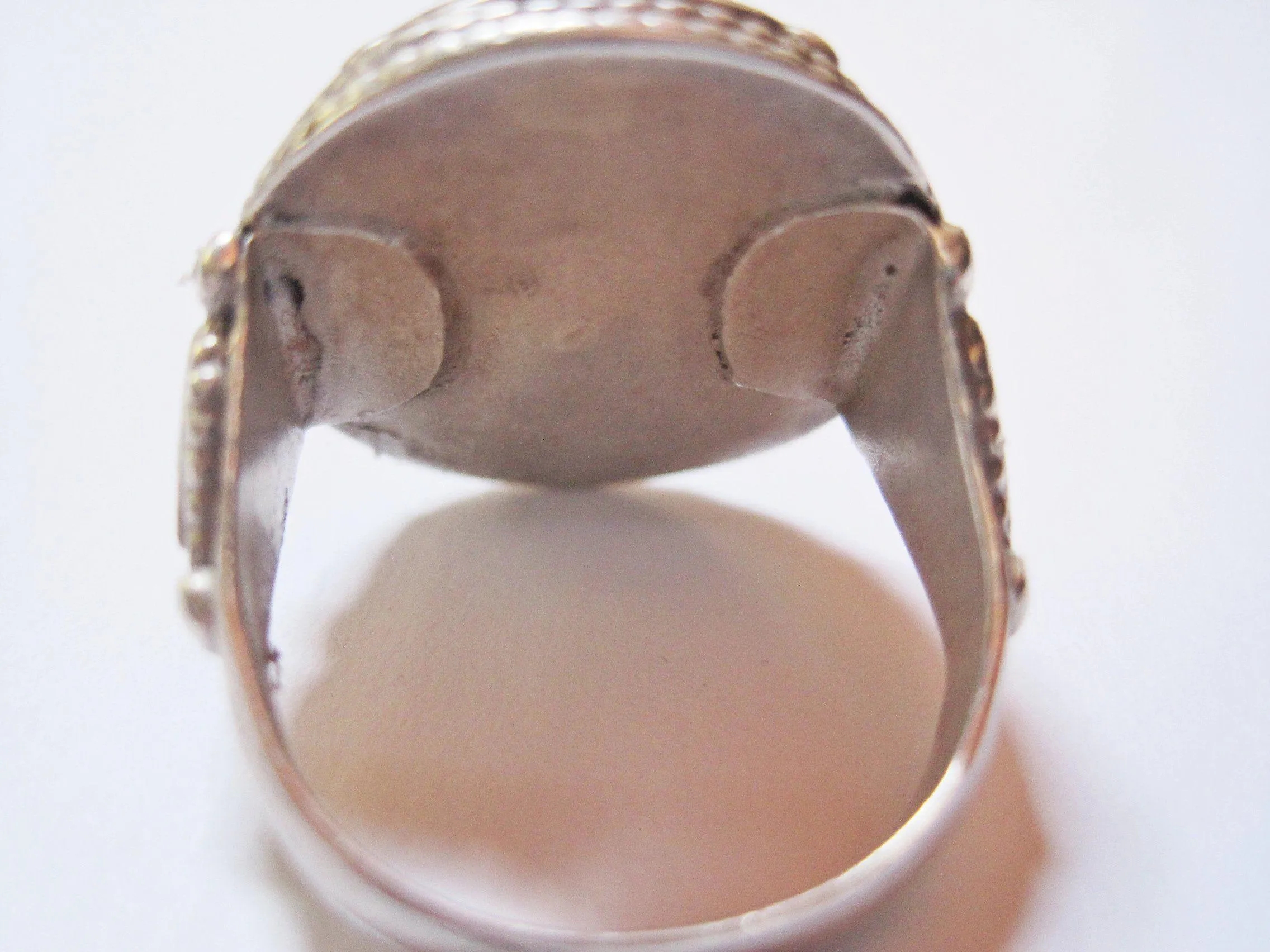 Vintage Ladakh Silver and Turquoise Ring