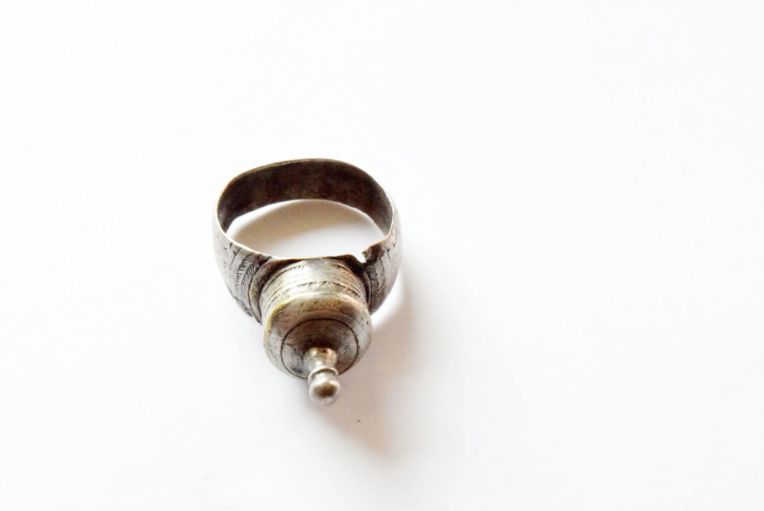 Vintage Silver Domed Moroccan Ring