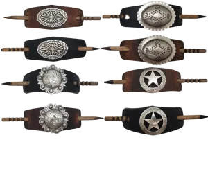 Western Concho Hair Barrettes