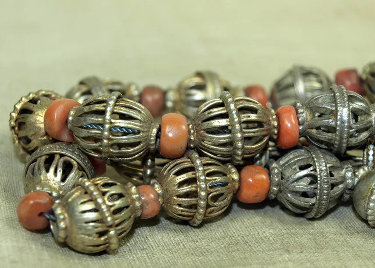 Yemen Gold Wash on Coin Silver Necklace!